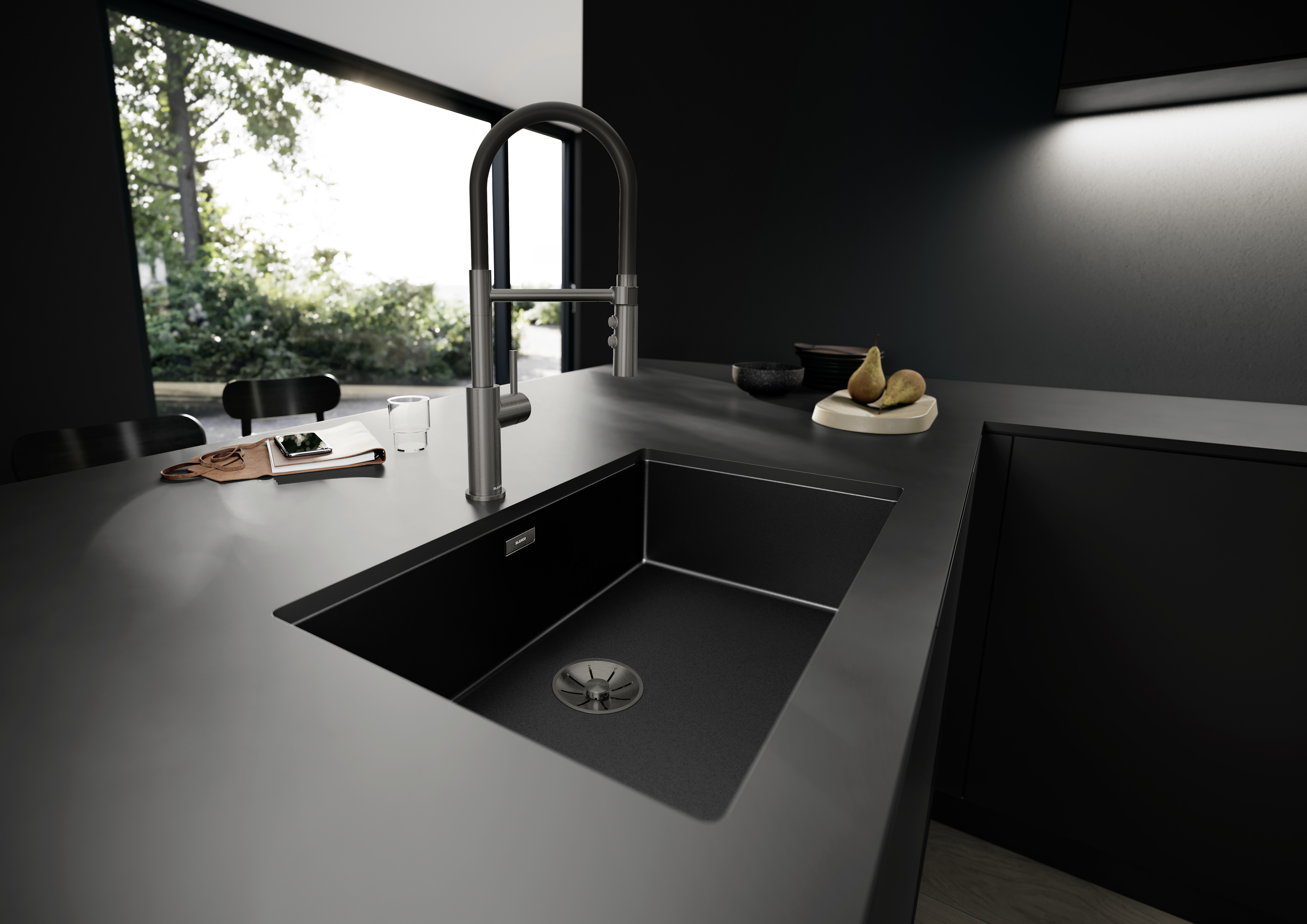 BLANCO CLARON 700-U Dark Steel Edition UXI